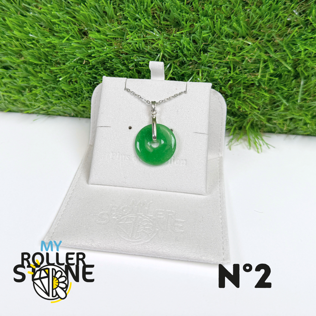 Pendentif Jade Nephrite Vietnam Argent 925 #2