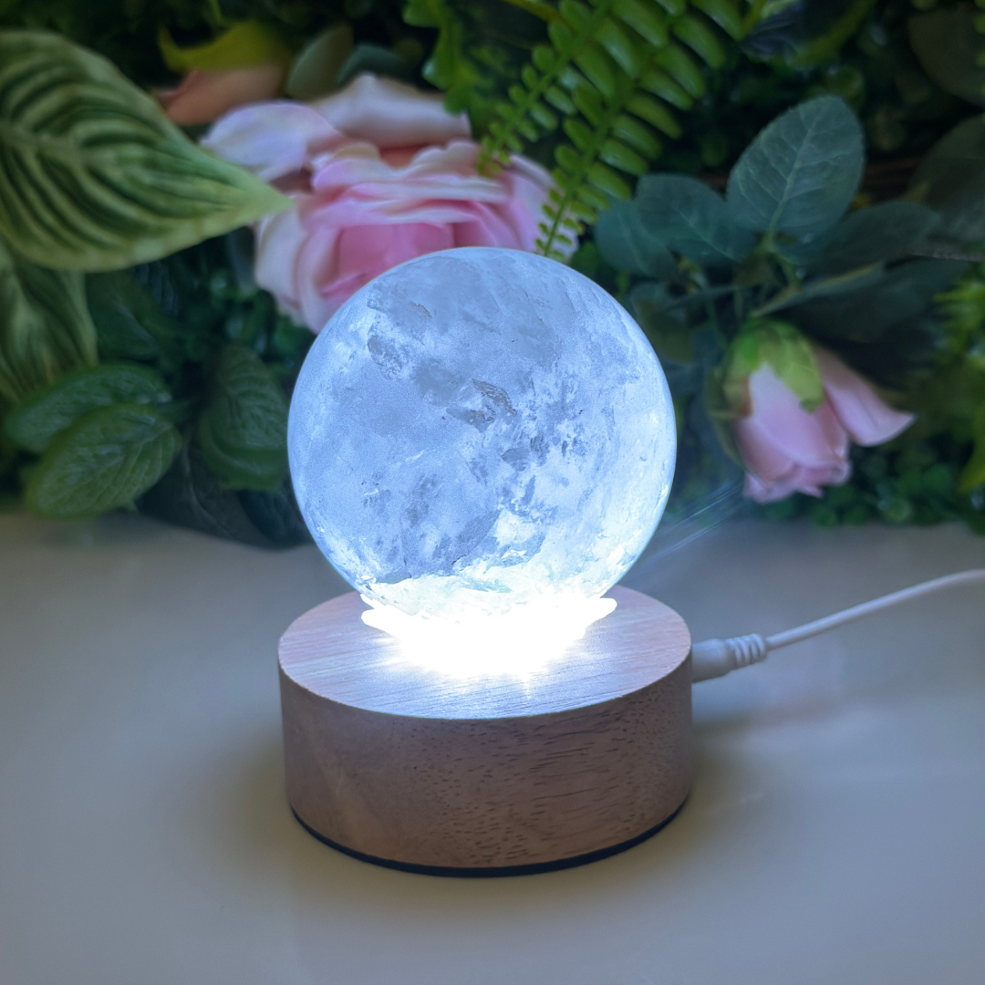 Socle lumineux rotatif coloré