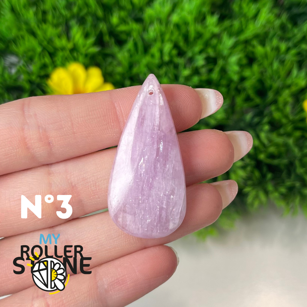 Pendentif Kunzite 5A percé