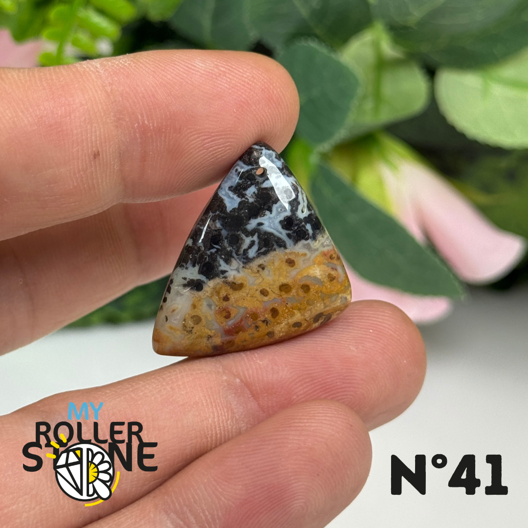 Pendentif Agate Racine de Palmier