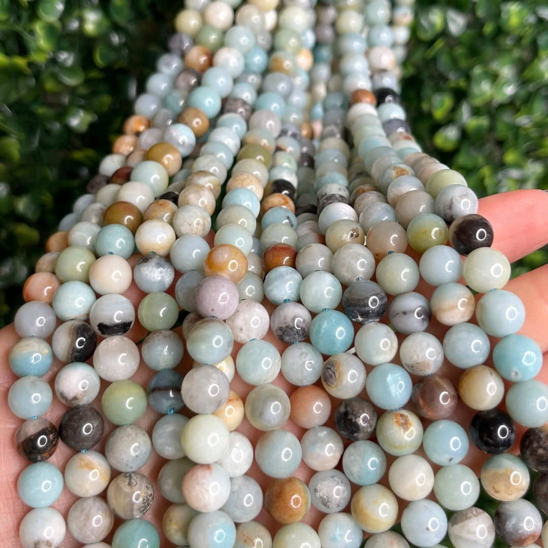 Perles naturelles vendue par 5 Amazonite