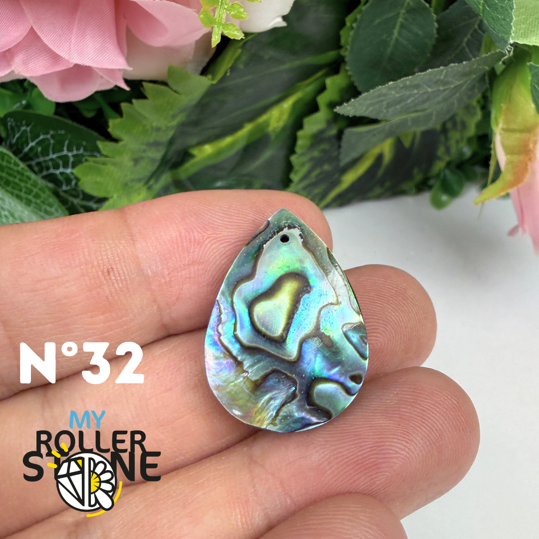 Pendentif en Abalone Forme Libre 5A
