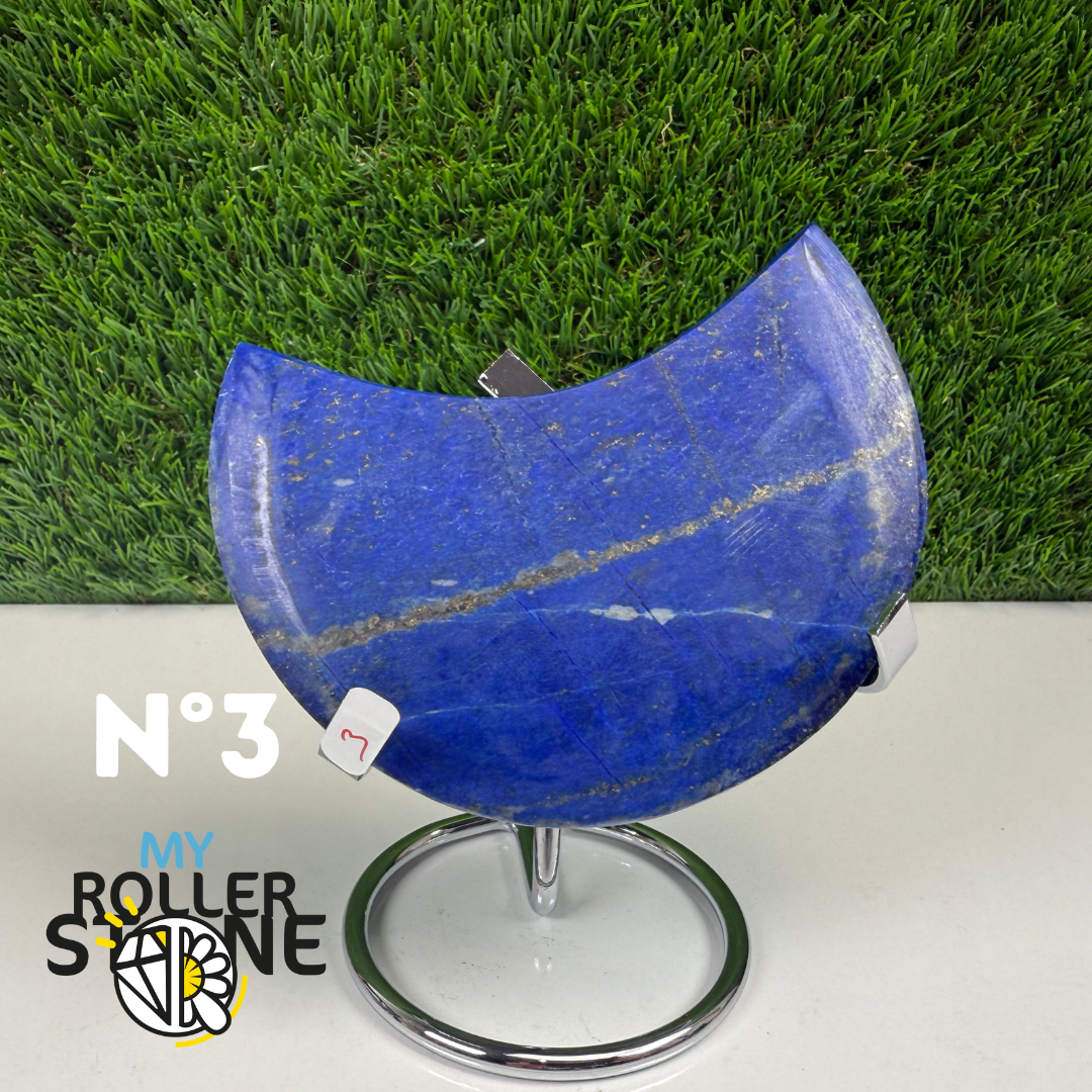 Lune en Lapis Lazuli avec Support