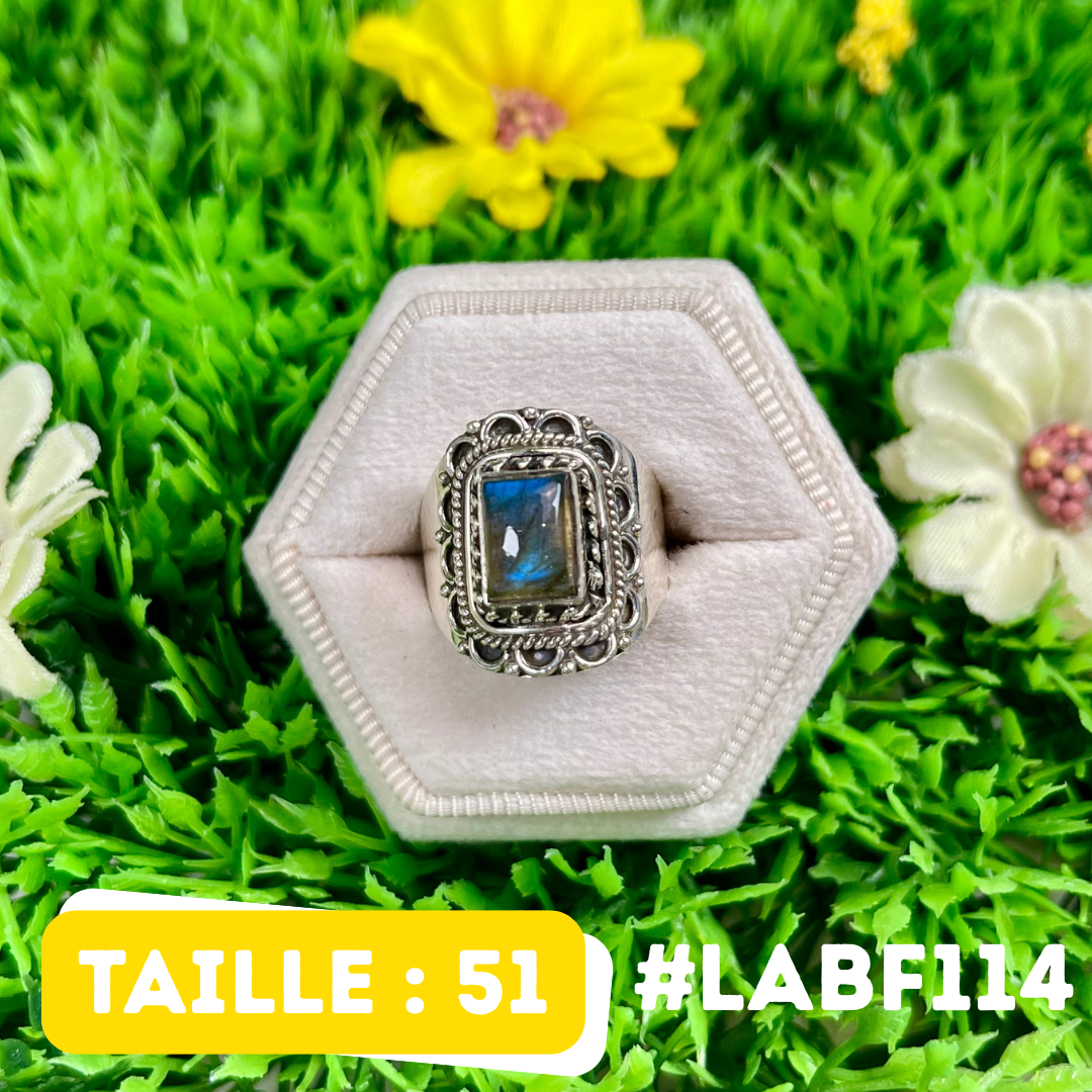 Bague Labradorite Bluefire #LABF114