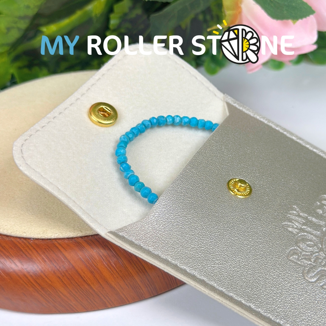 Bracelet Facetté en Turquoise Kingman et etui