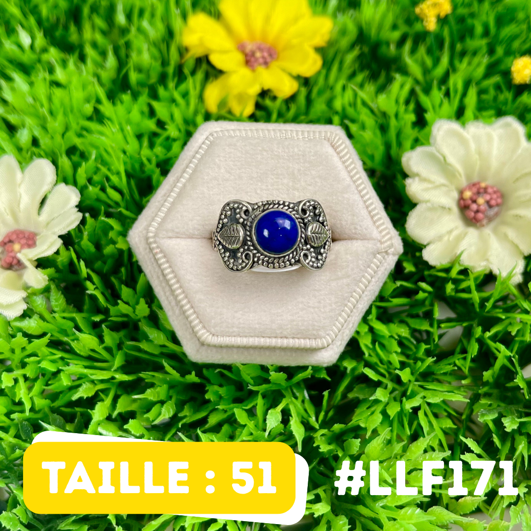 Bague Argent 925 Lapis Lazuli #LLF171