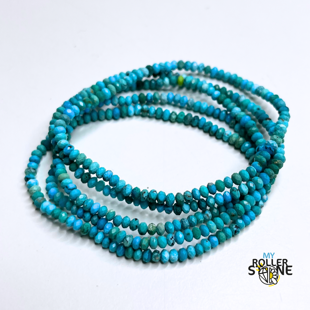 Bracelet Facetté Turquoise Hubei