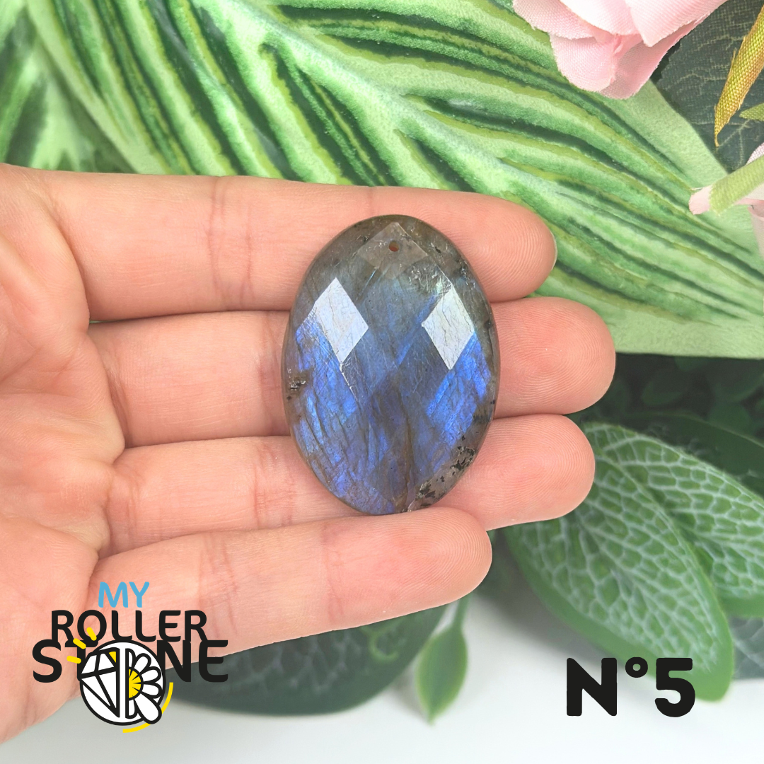 Pendentifs Labradorite Blue Fire Facettée 5A