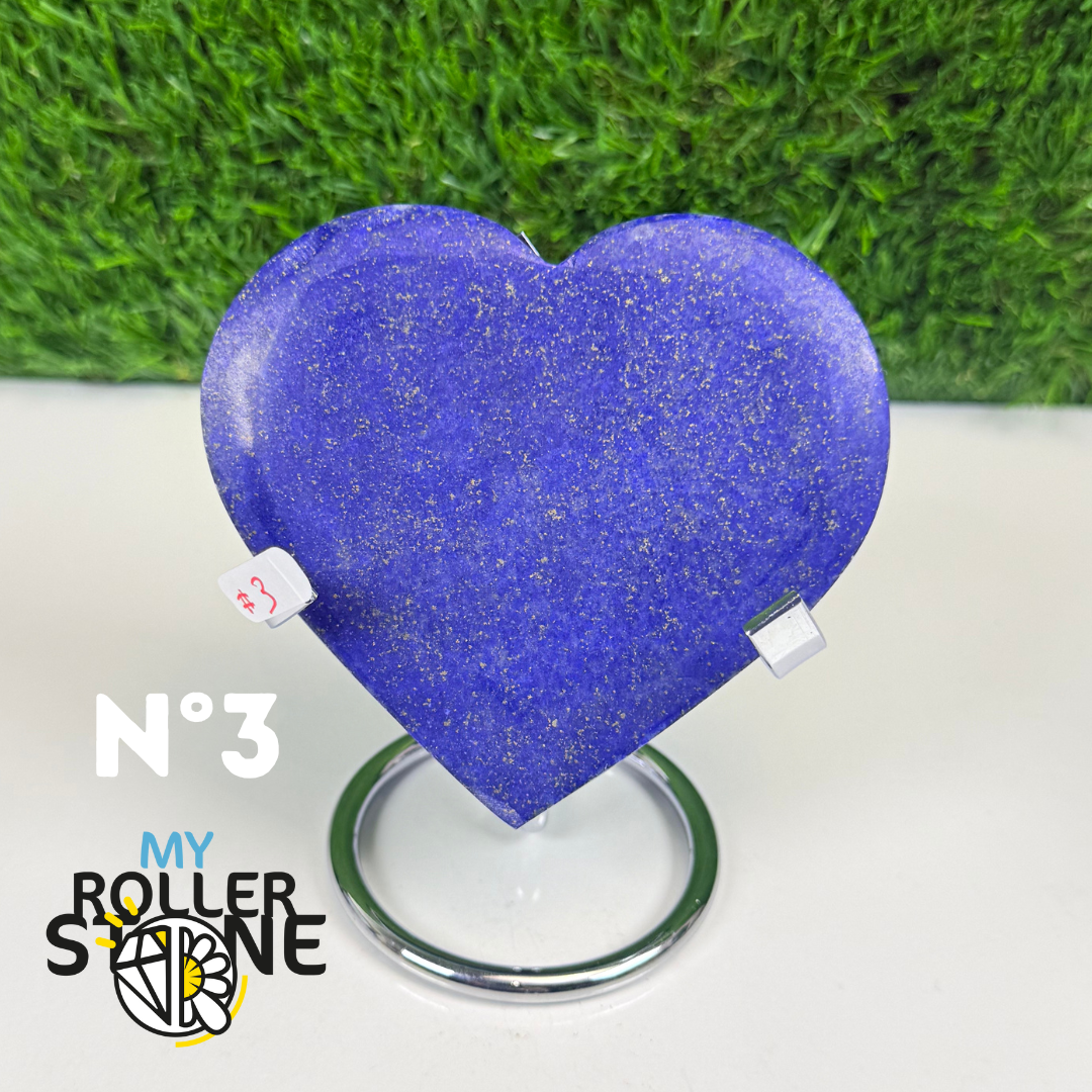 Coeur en Lapis Lazuli avec Support