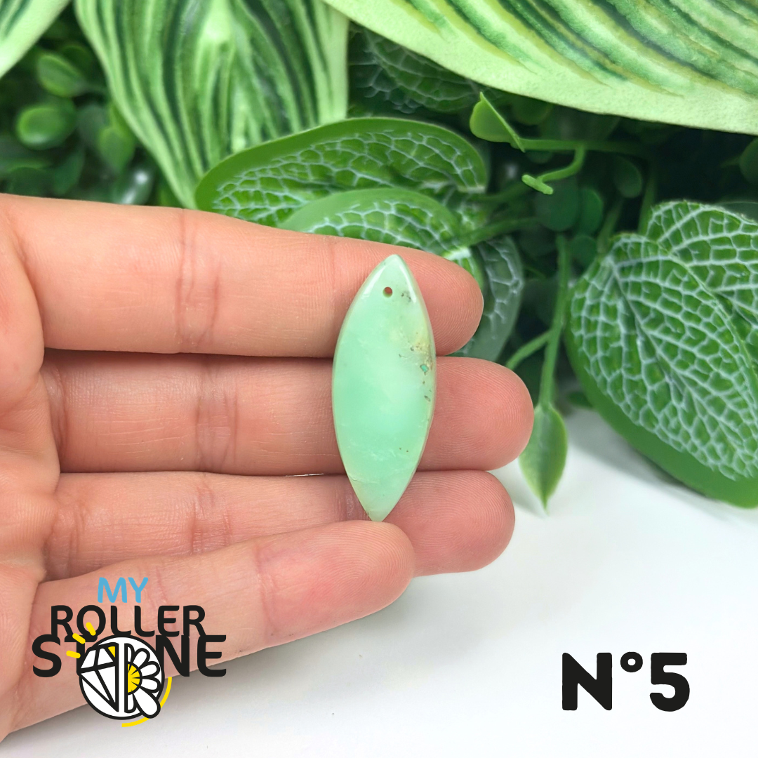 Pendentif Chrysoprase Percé
