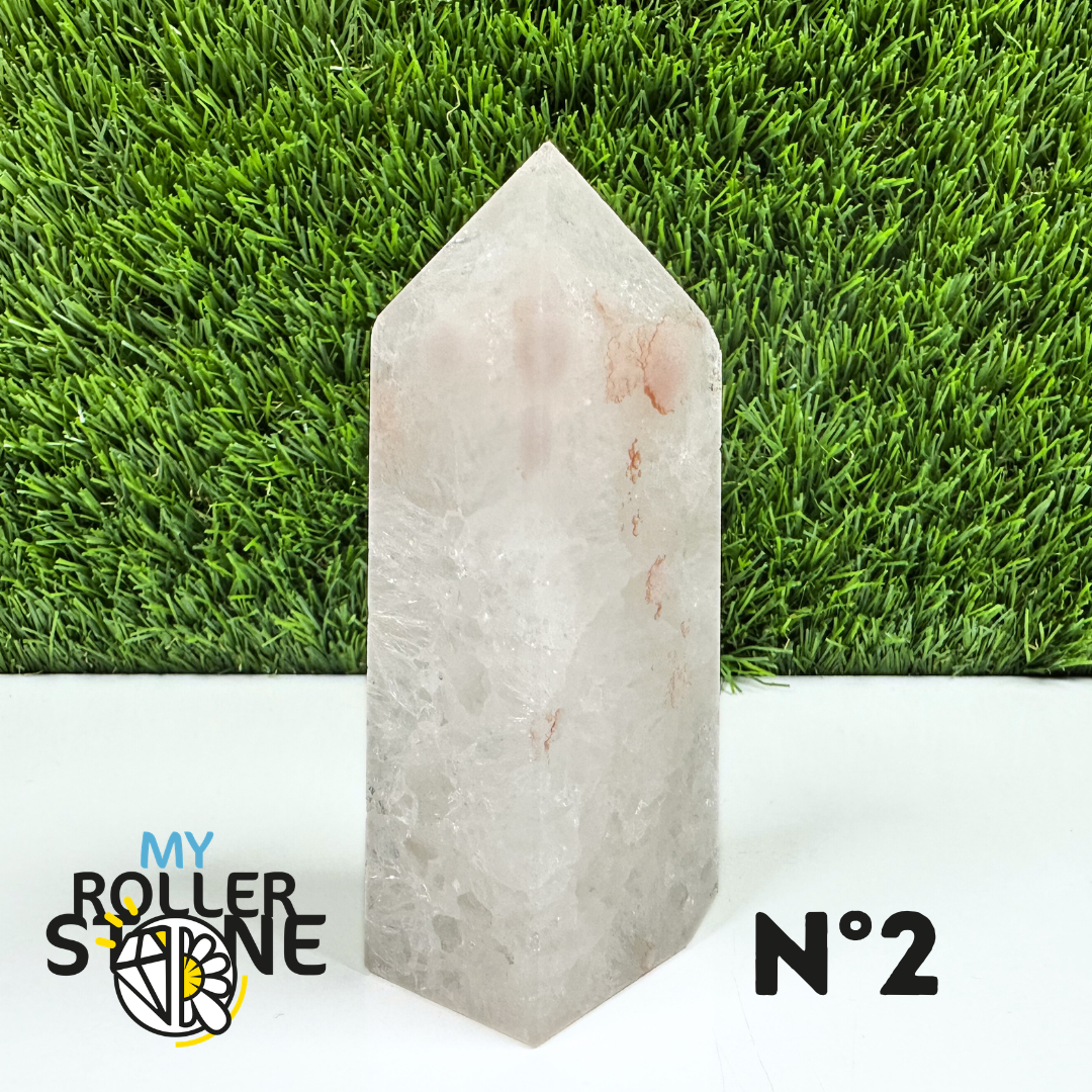 Pointes Pierre Rectangulaire Agate Fleur