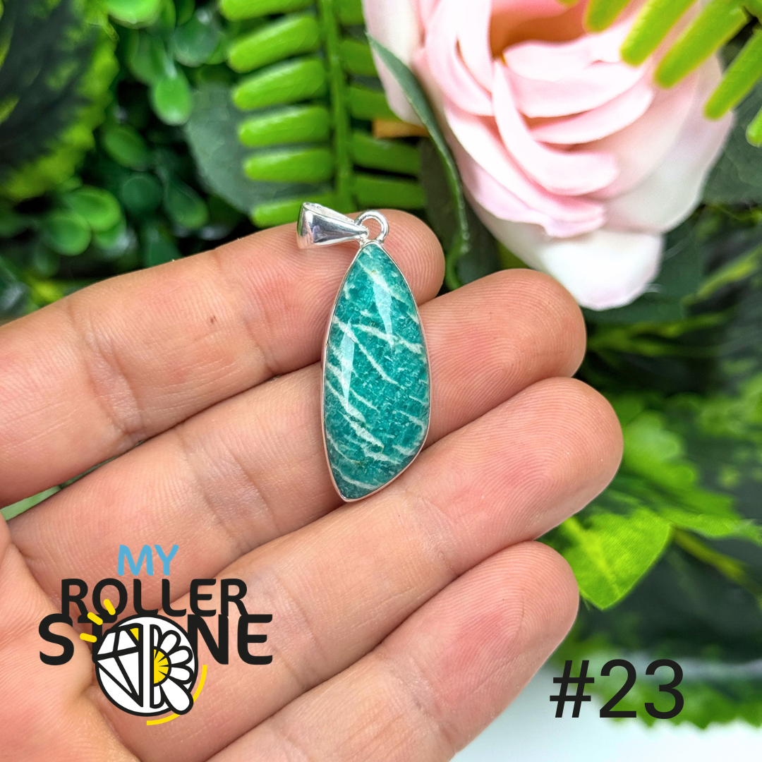 Pendentif argent amazonite #ZP23