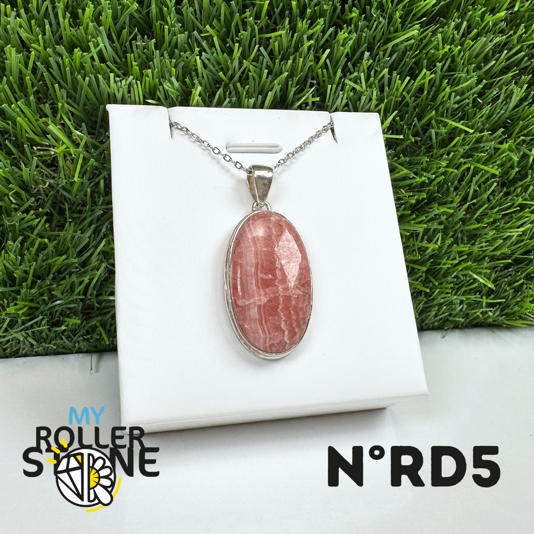 Pendentif Argent Rhodochrosite #5