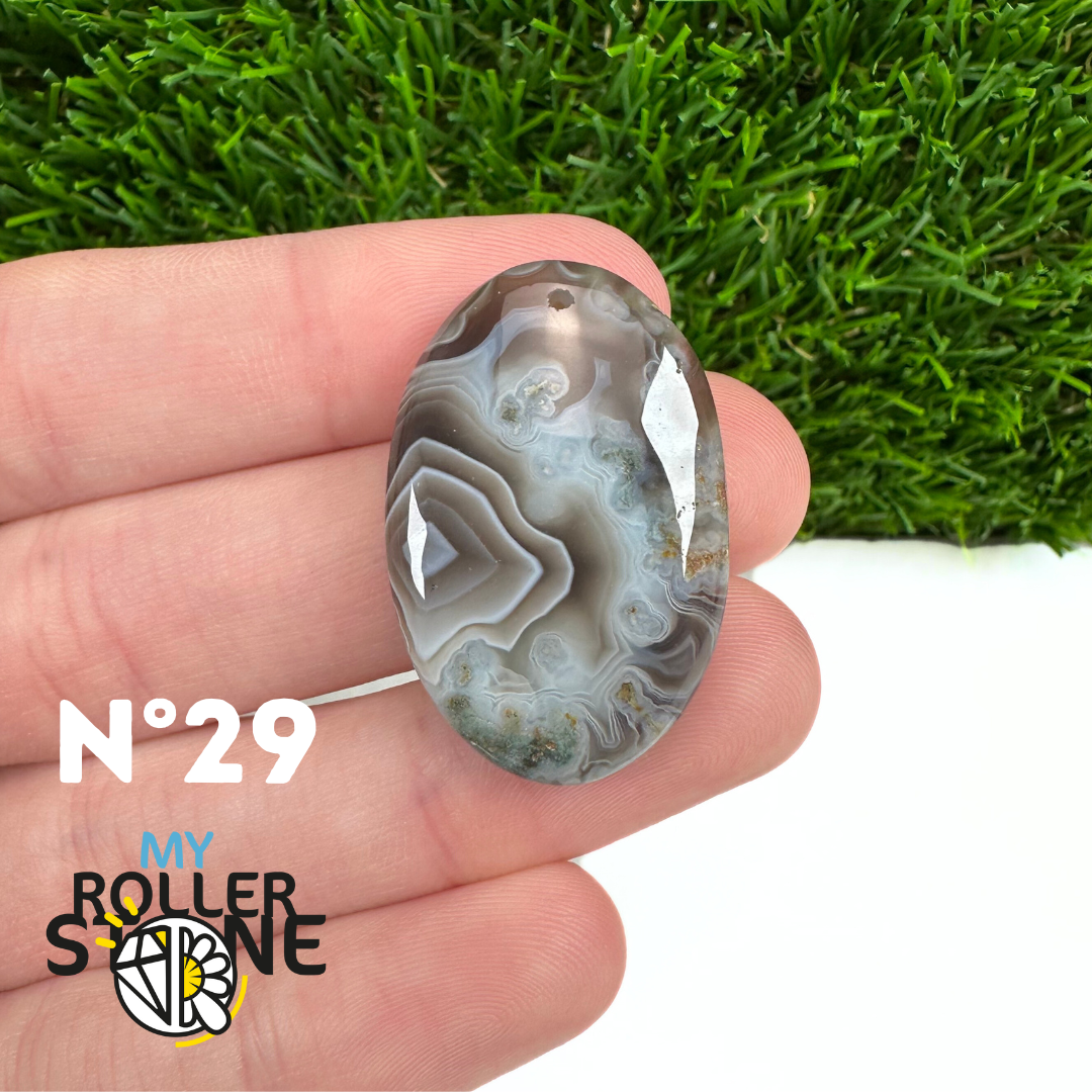 Pendentif Agate du Botswana 5A percé