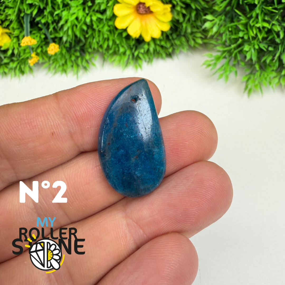 Pendentif Apatite bleue 3A