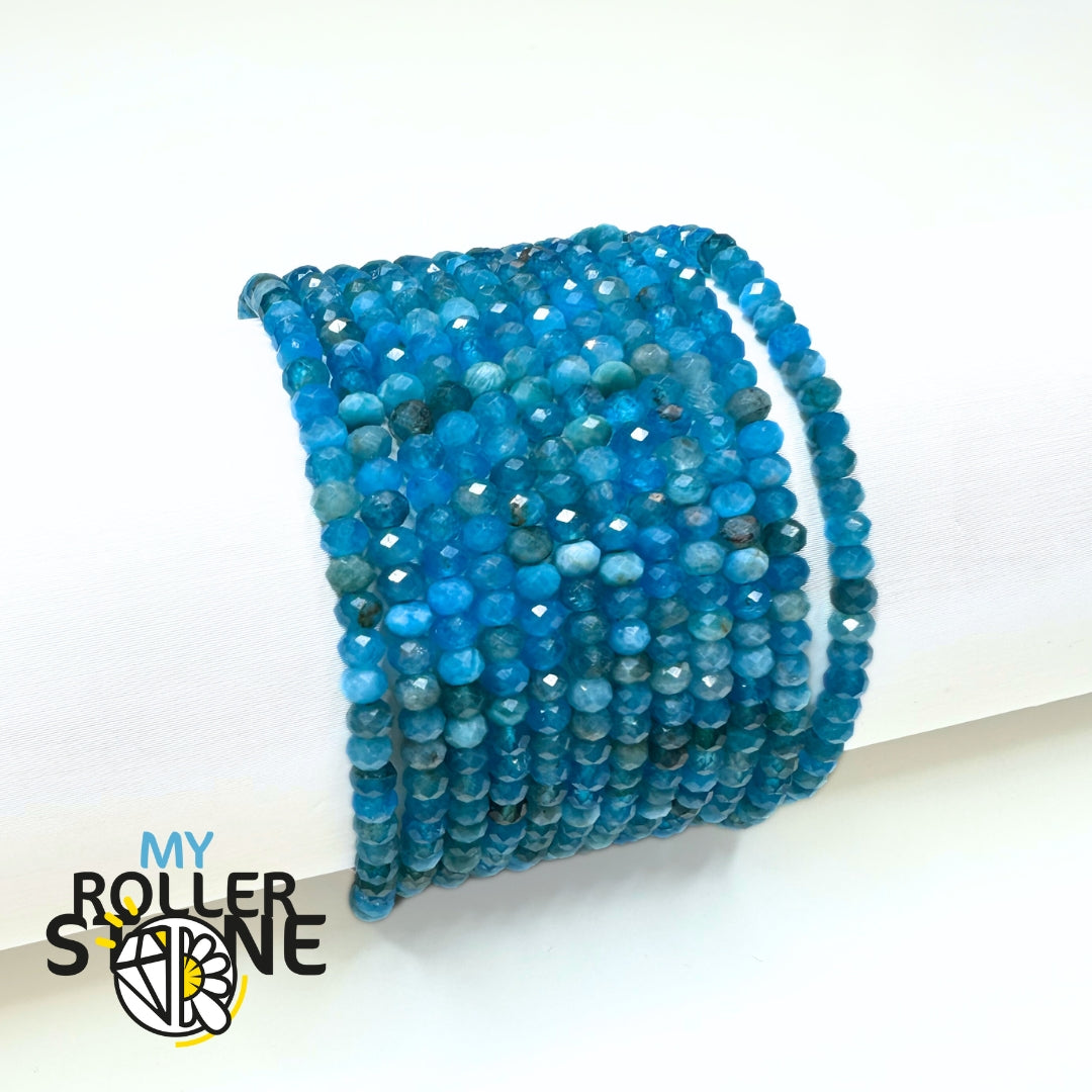 Bracelet Apatite fermoir Argent 