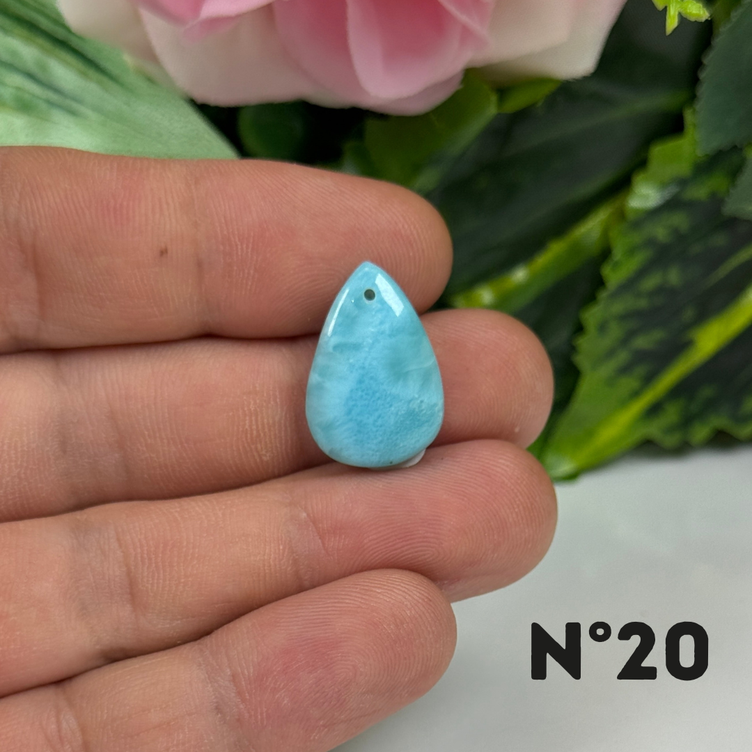 Pendentif Larimar 5A percé