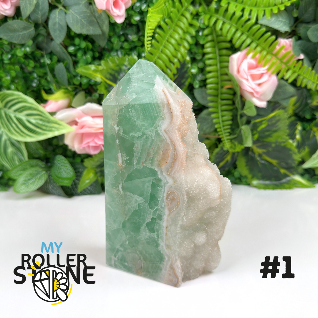 Pointe brute de Fluorite verte