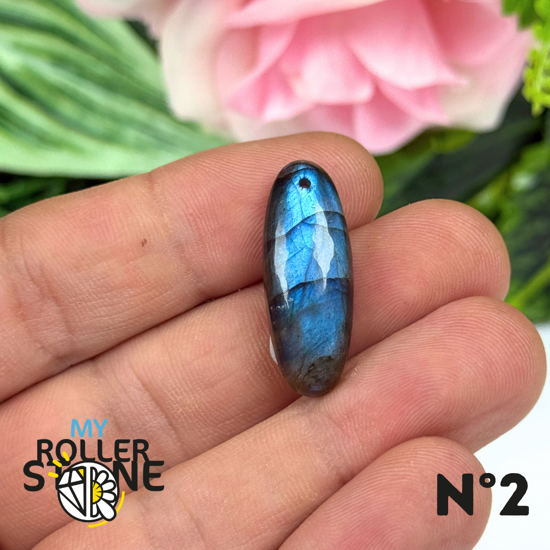 Pendentif Labradorite Blue fire percé 5A