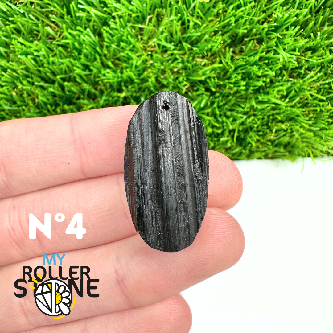 Pendentif Perce Tourmaline Noire 5A