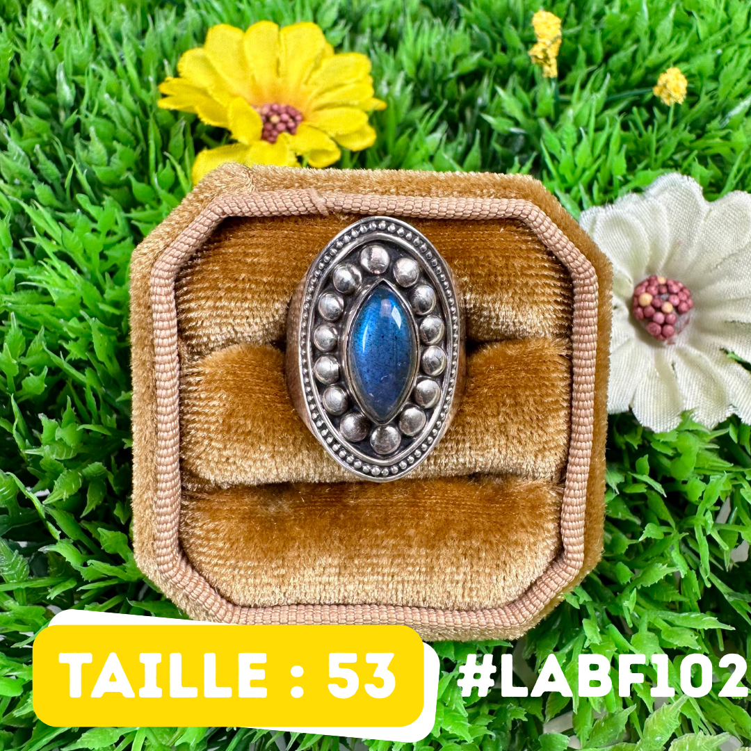 Bague Labradorite Bluefire #LABF102