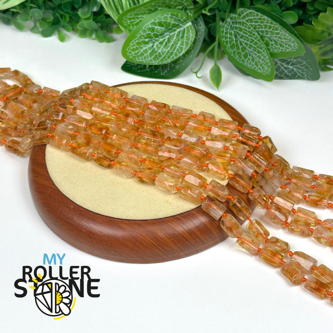 Perle colonne Citrine