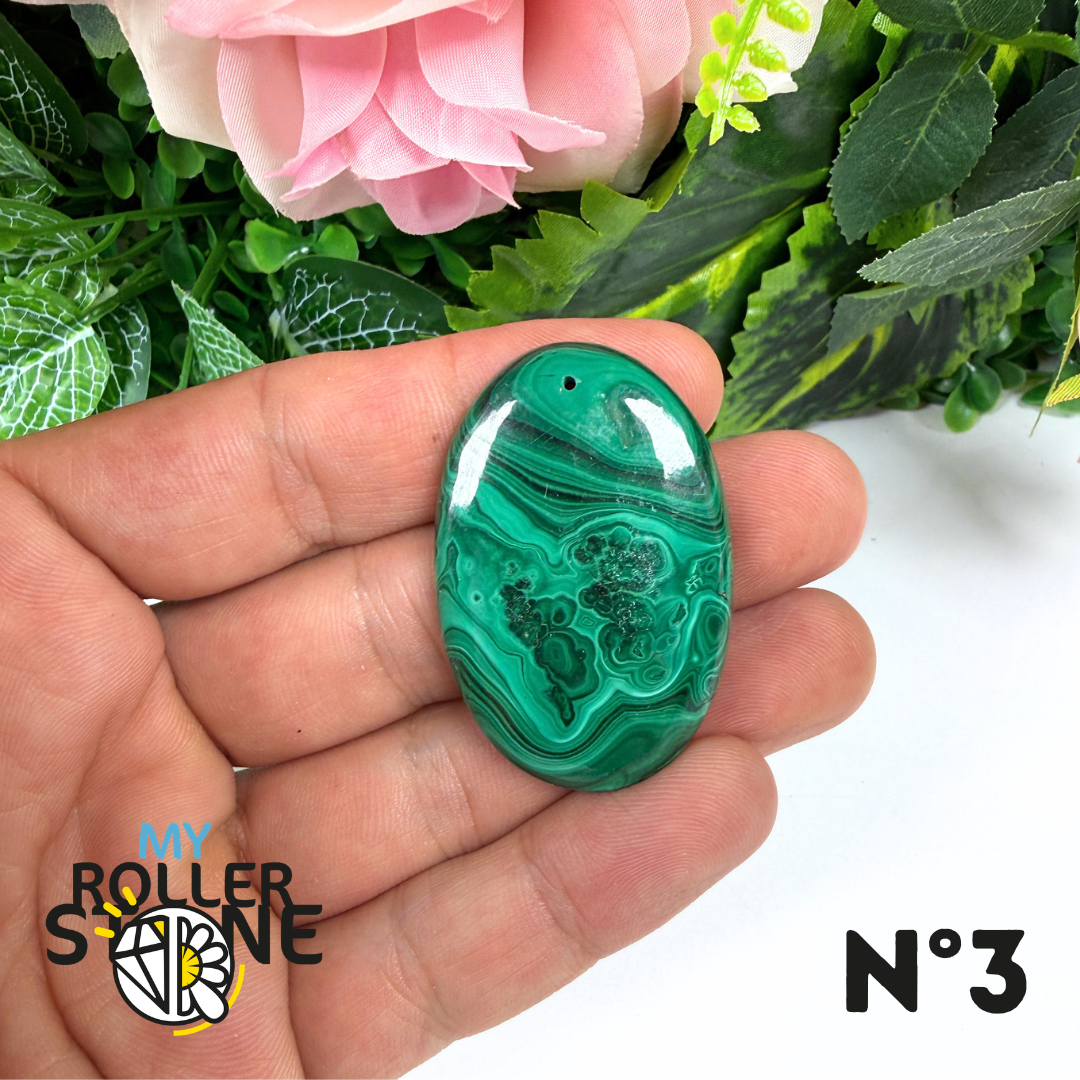 Pendentif Malachite Percé 5A
