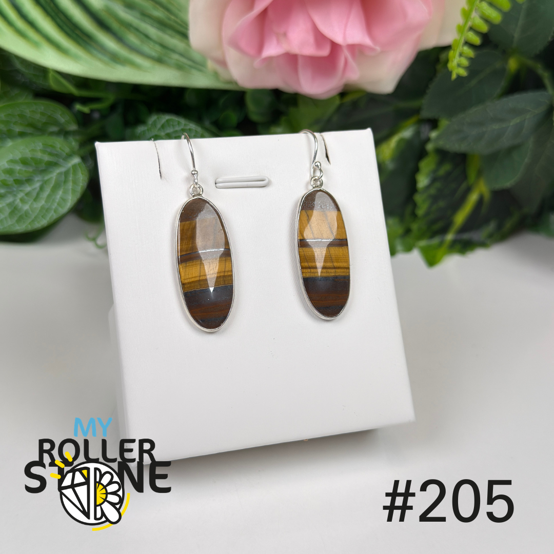 Boucles d’oreilles argent 925 œil de fer #E205