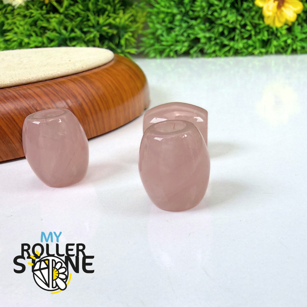 Perle Baril trou large (Quartz rose, Oeil de tigre, Unakite..)