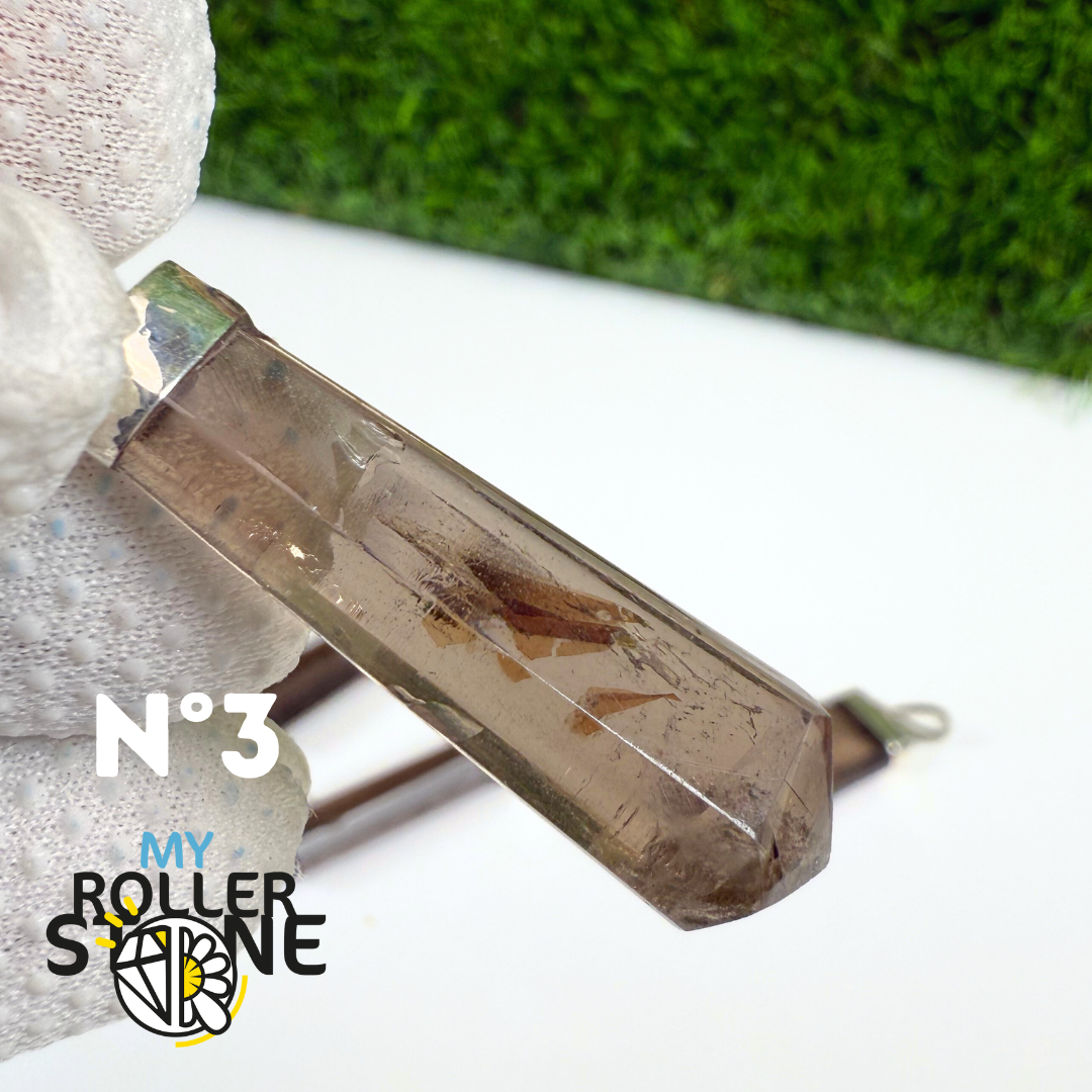 Pendentif Quartz fumé et Argent