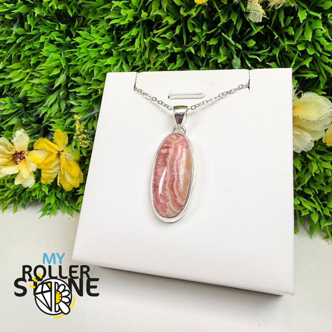 Pendentif Rhodochrosite Argent 925 –RDOP2507