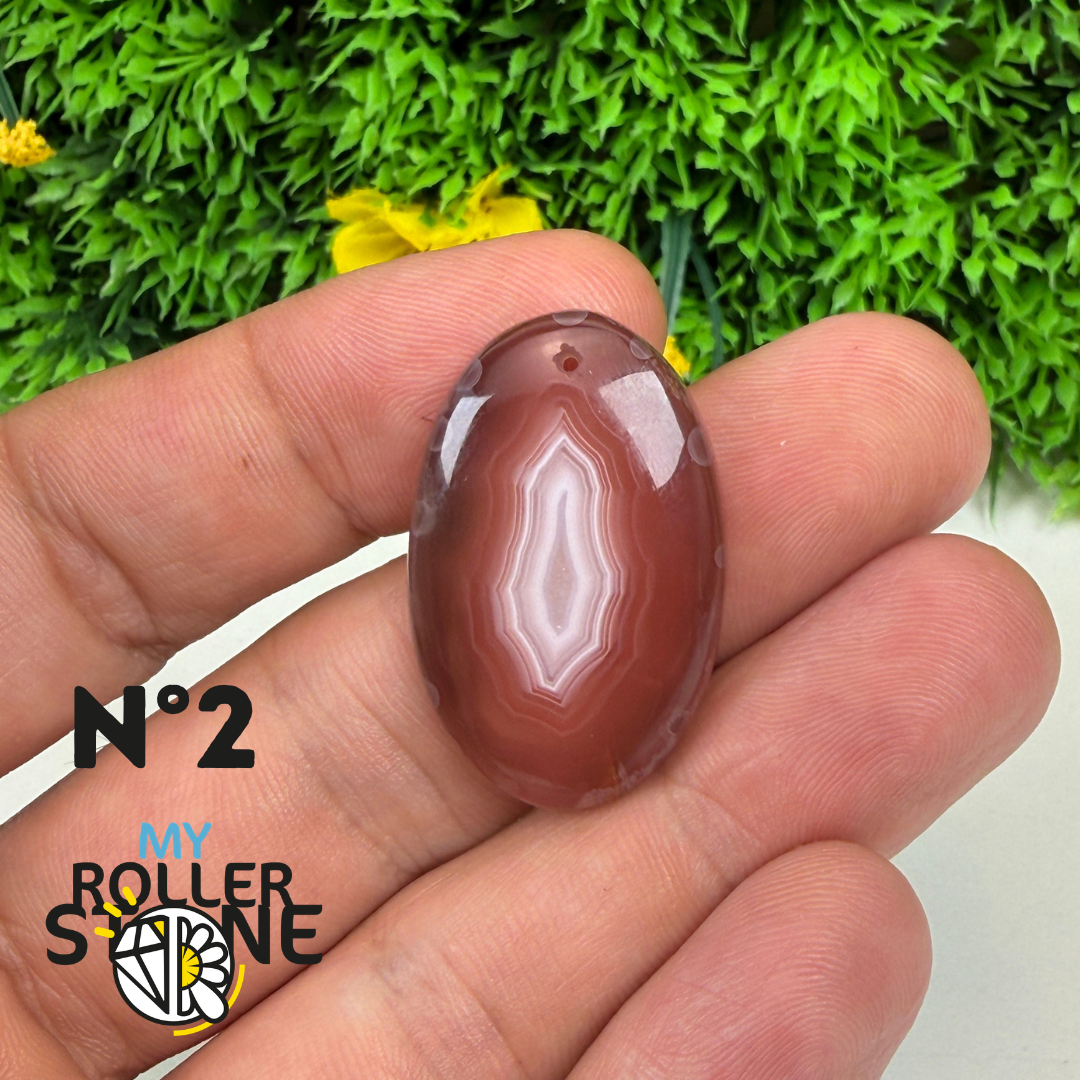 Pendentif percé Agate du Botswana 5A