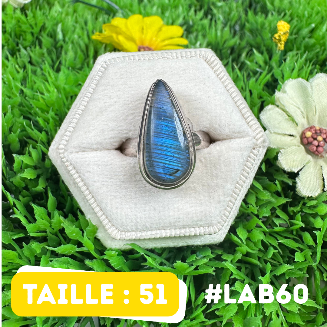 Bague Labradorite Bluefire #LAB60