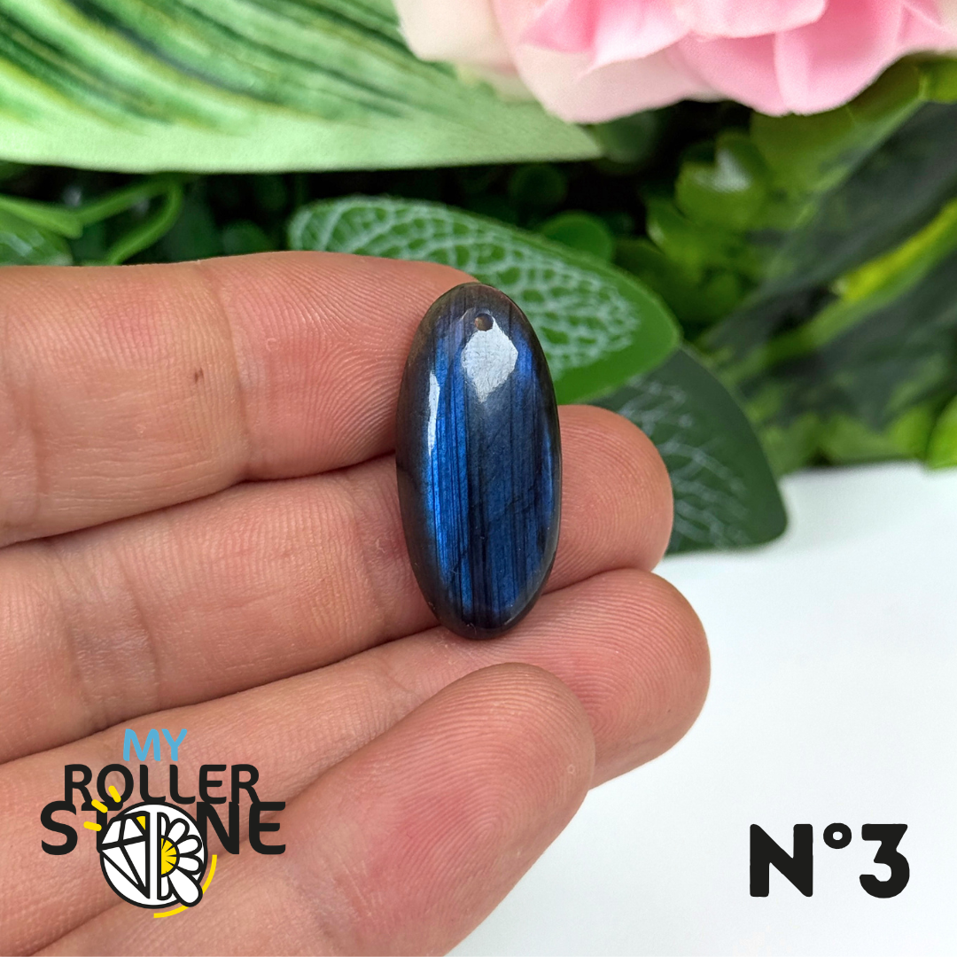 Pendentif Labradorite Blue fire percé 7A