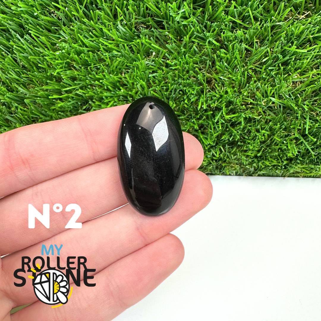 Pendentif Percé Tourmaline Noire