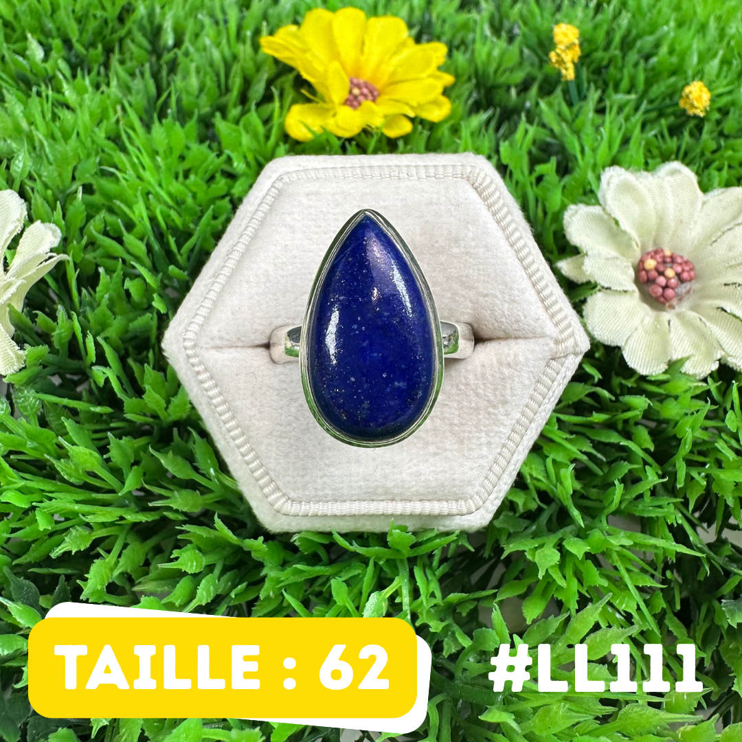 Bague Argent 925 Lapis Lazuli #LL111