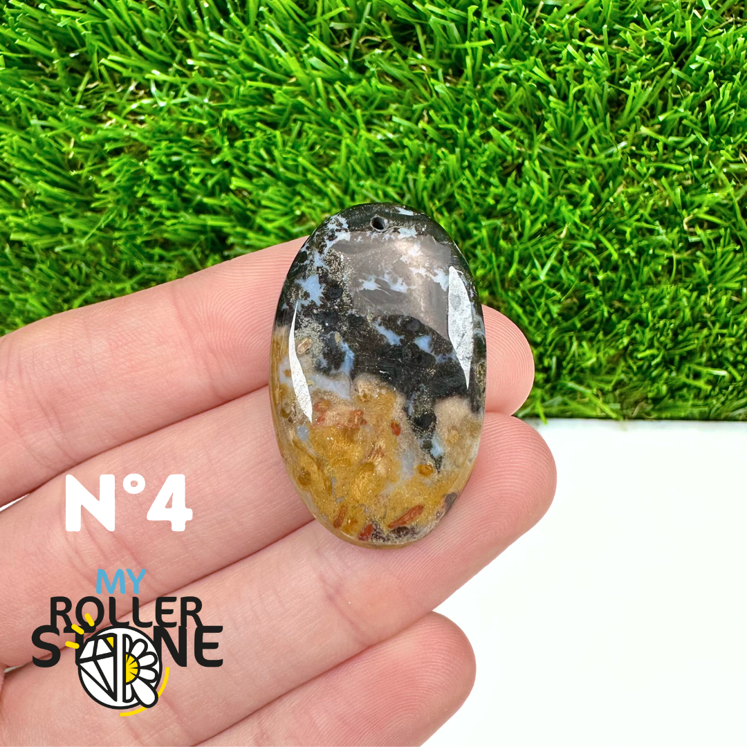 Pendentif Agate Racine de Palmier