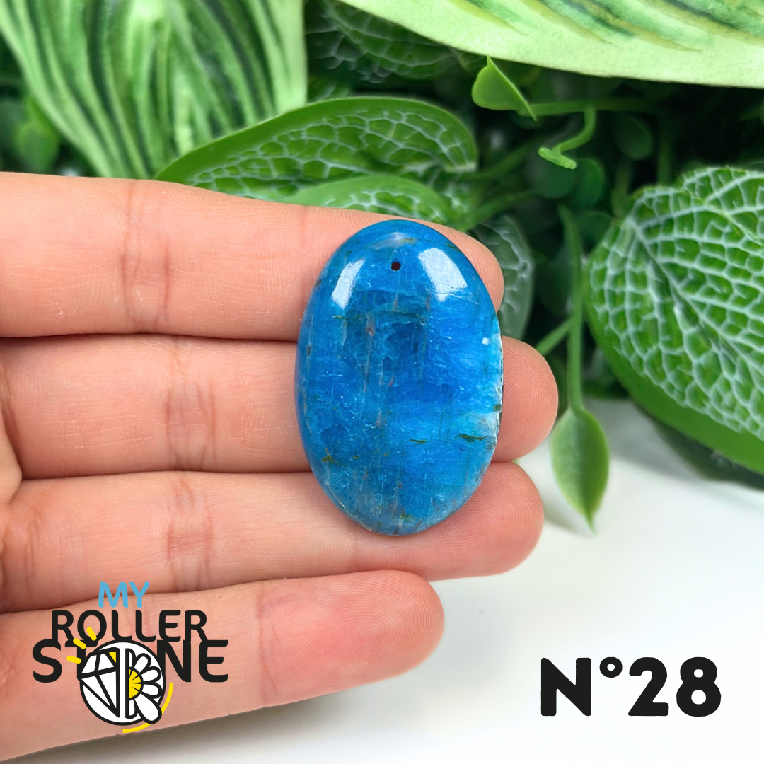 Pendentif Apatite bleue 5A