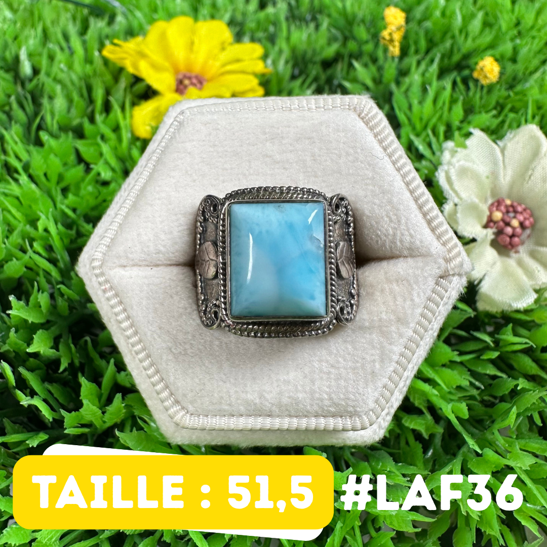 Bague Argent 925 Larimar #LAF36