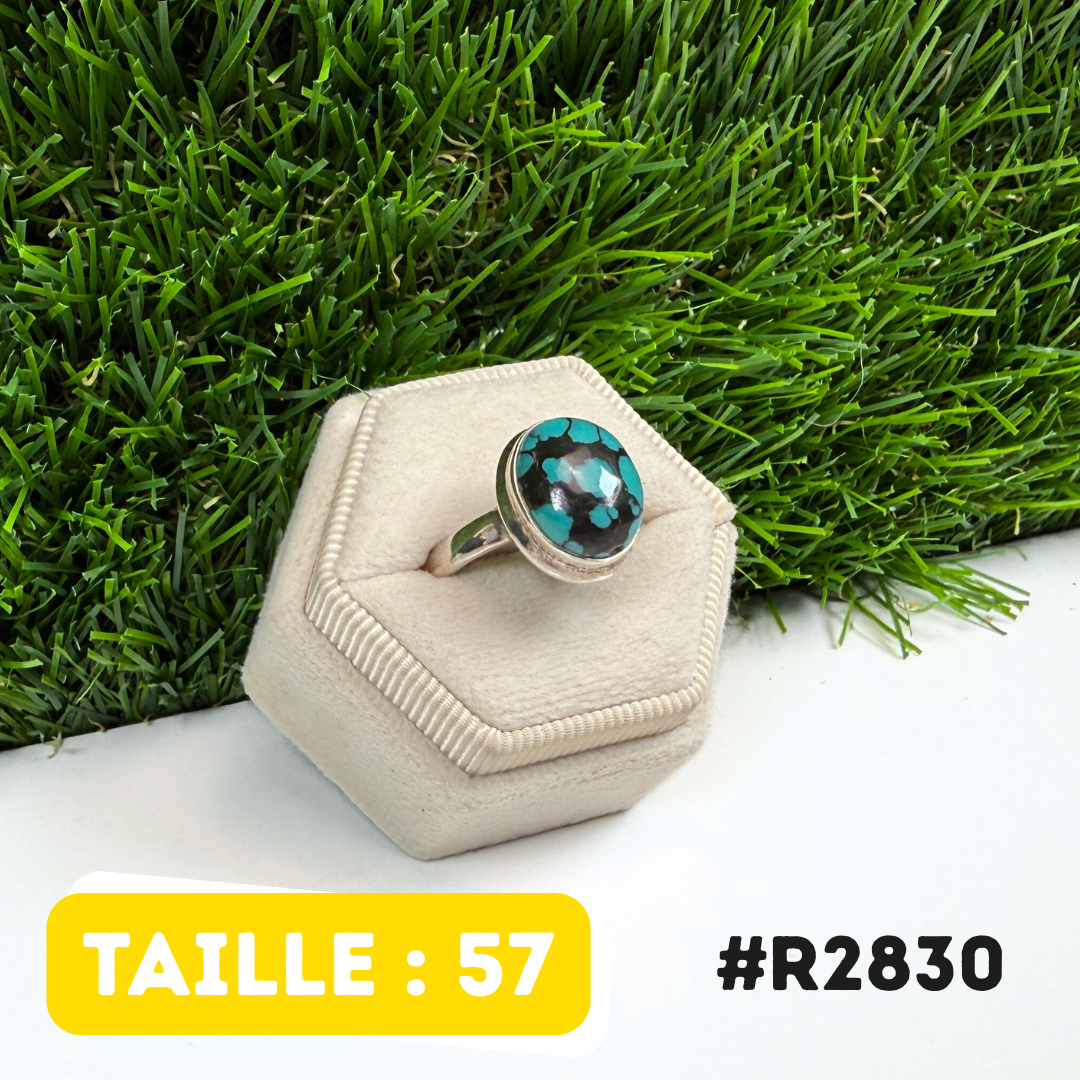 Bague Turquoise Tibétaine #R2830
