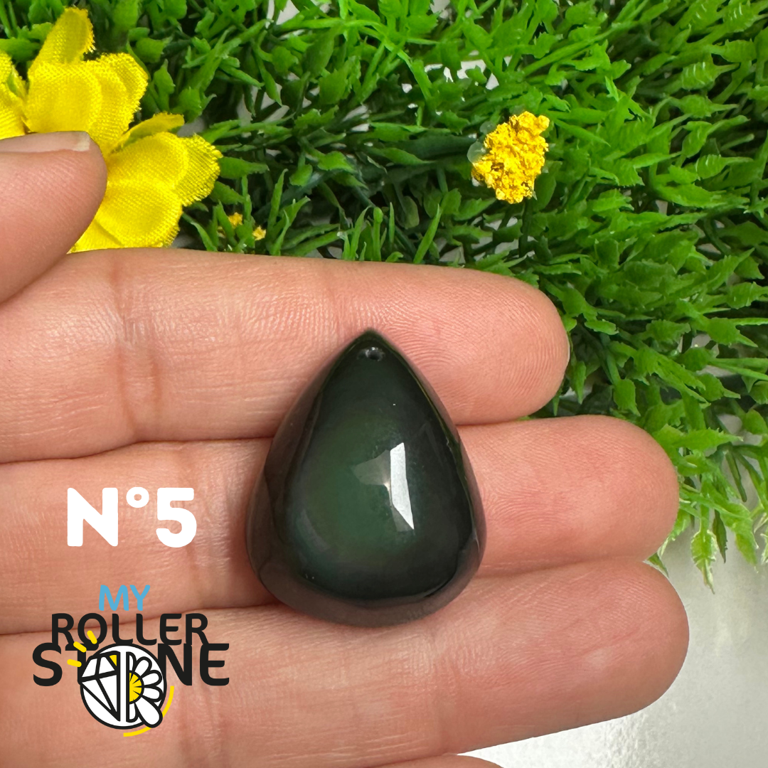 Pendentif Obsidienne Arc-en-Ciel 5A (Oeil céleste)