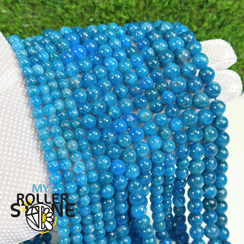 Perle Apatite bleue 5A