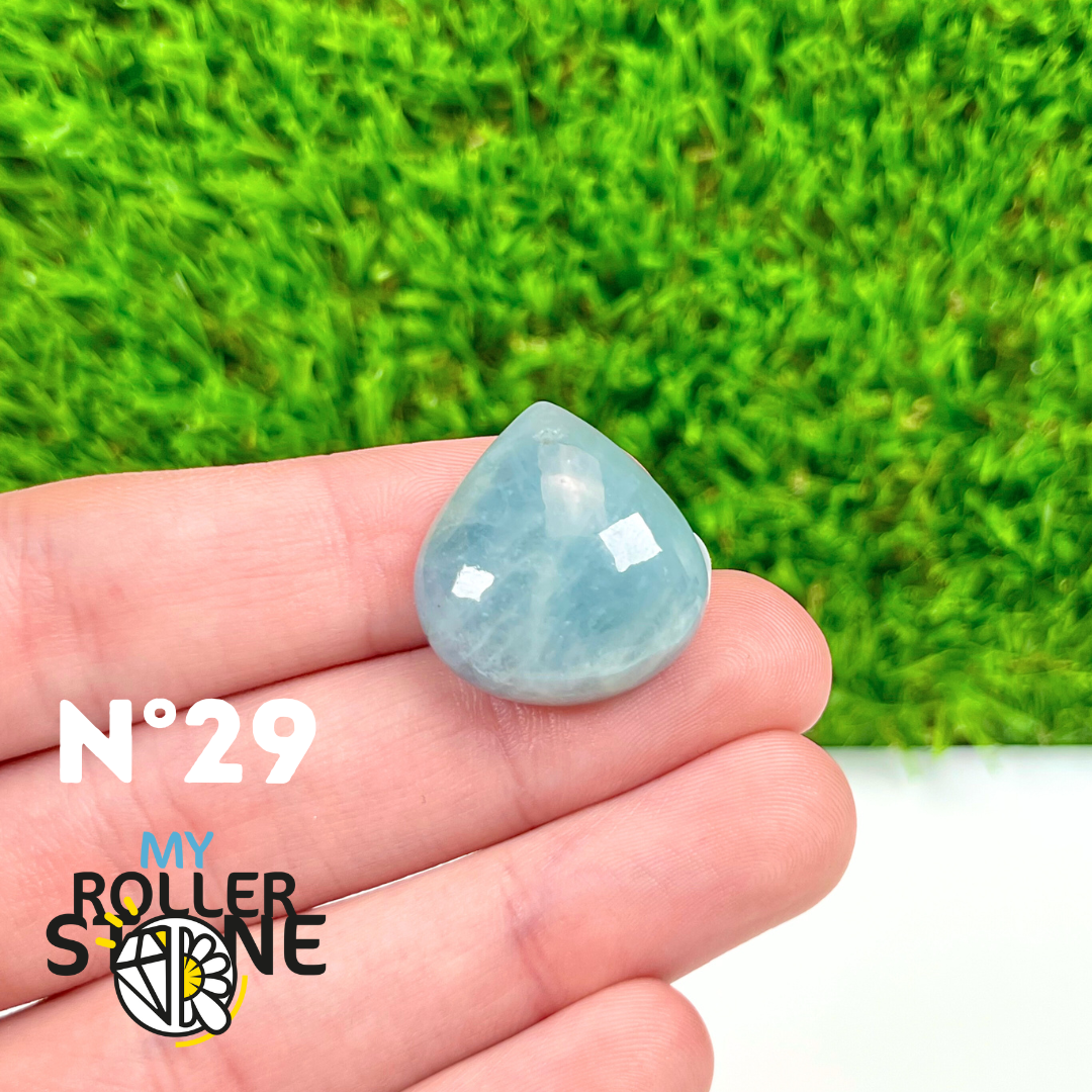 Pendentif Percé Aigue marine 5A