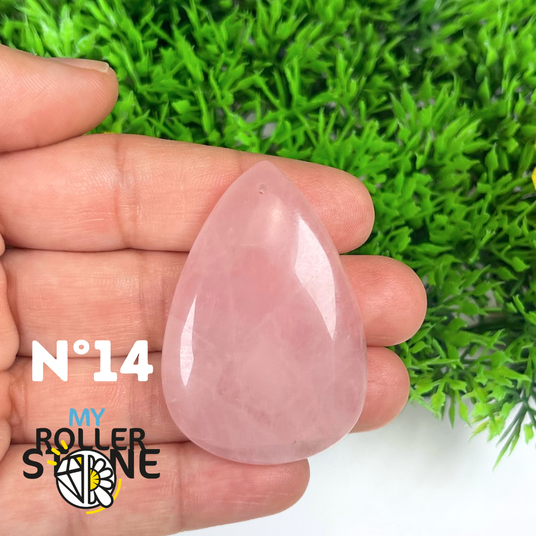 Pendentif Quartz rose percé