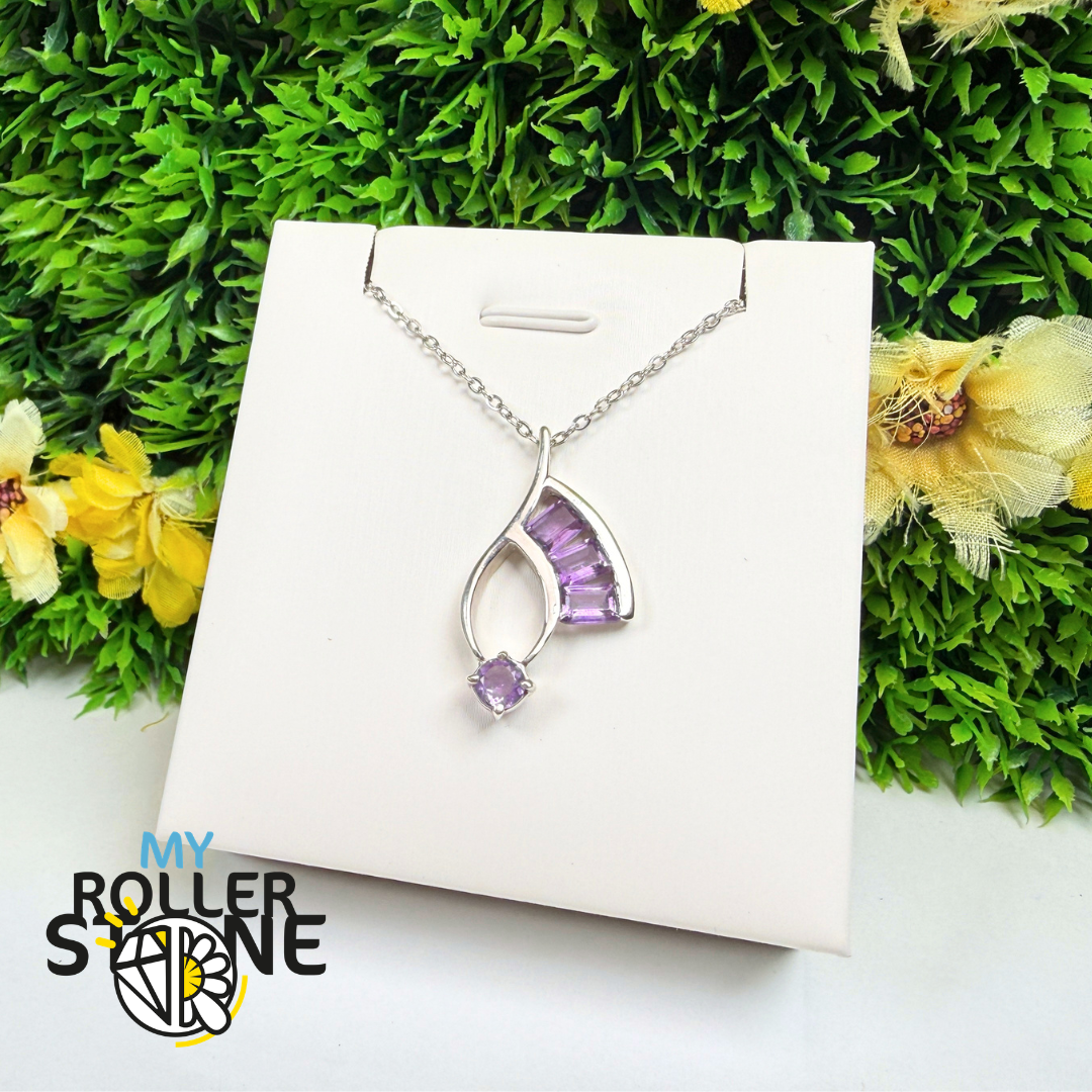 Pendentif Améthyste Facettée – P1263A