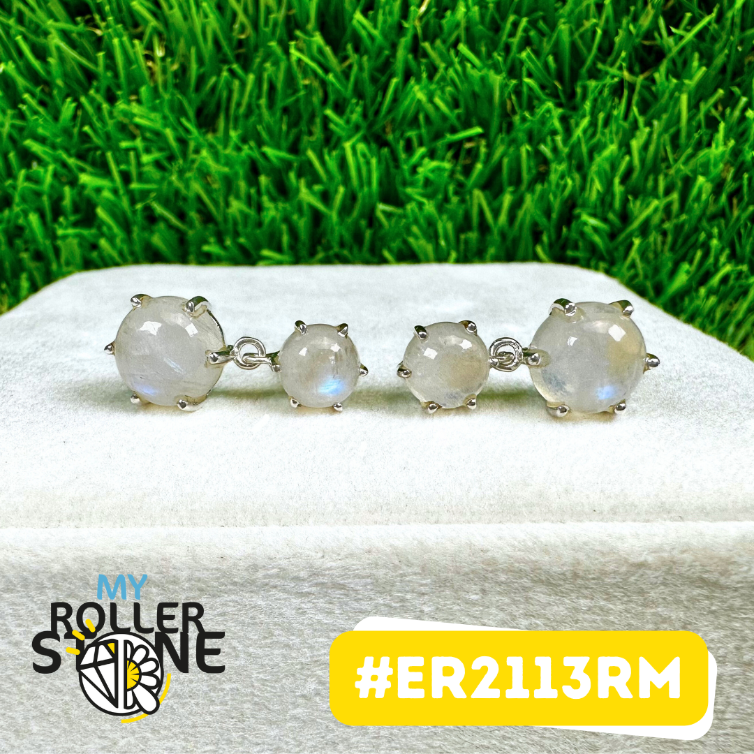 Boucles d'Oreilles Pierre de Lune ARGENT 925 (ER2113RM)