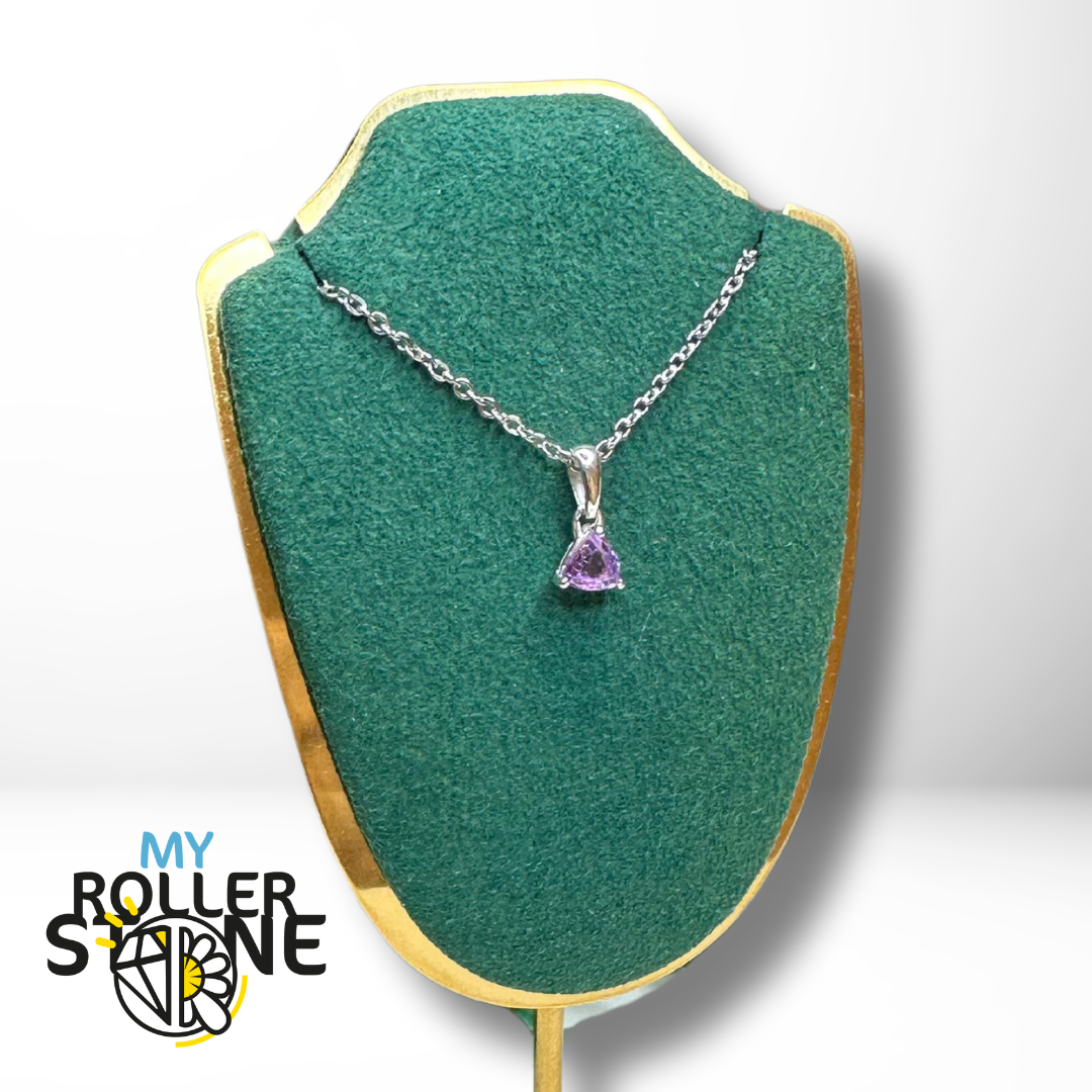 Pendentif Solitaire Améthyste Trillon