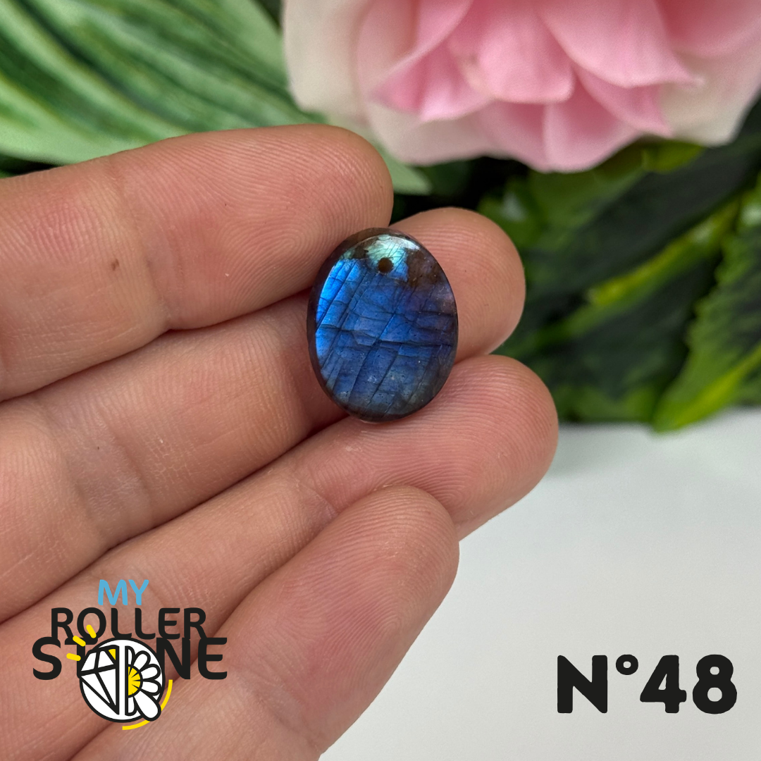 Pendentif Labradorite Blue fire percé 5A