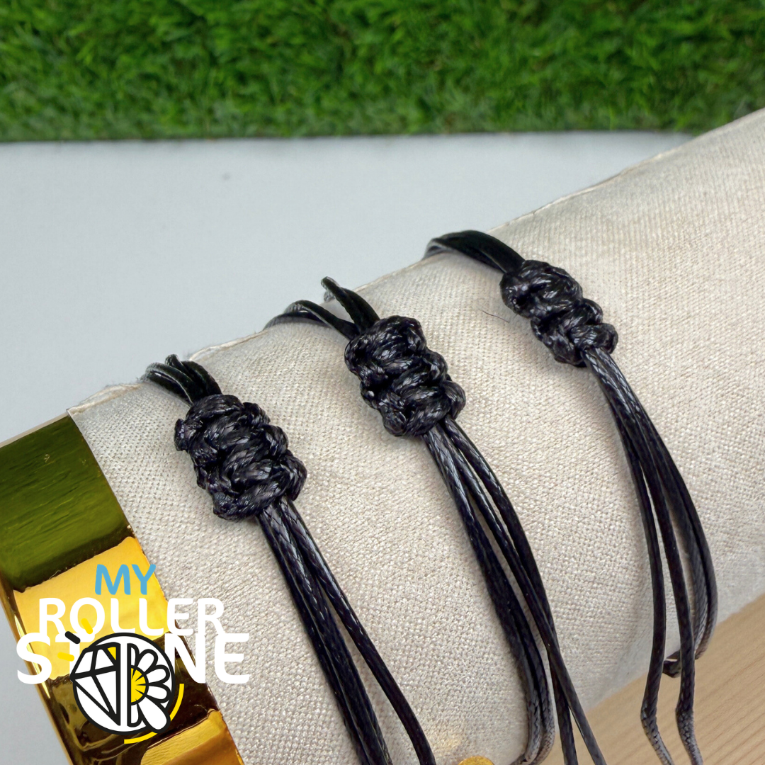 Bracelet Yin Yang Réglable cordon – Acier Inoxydable