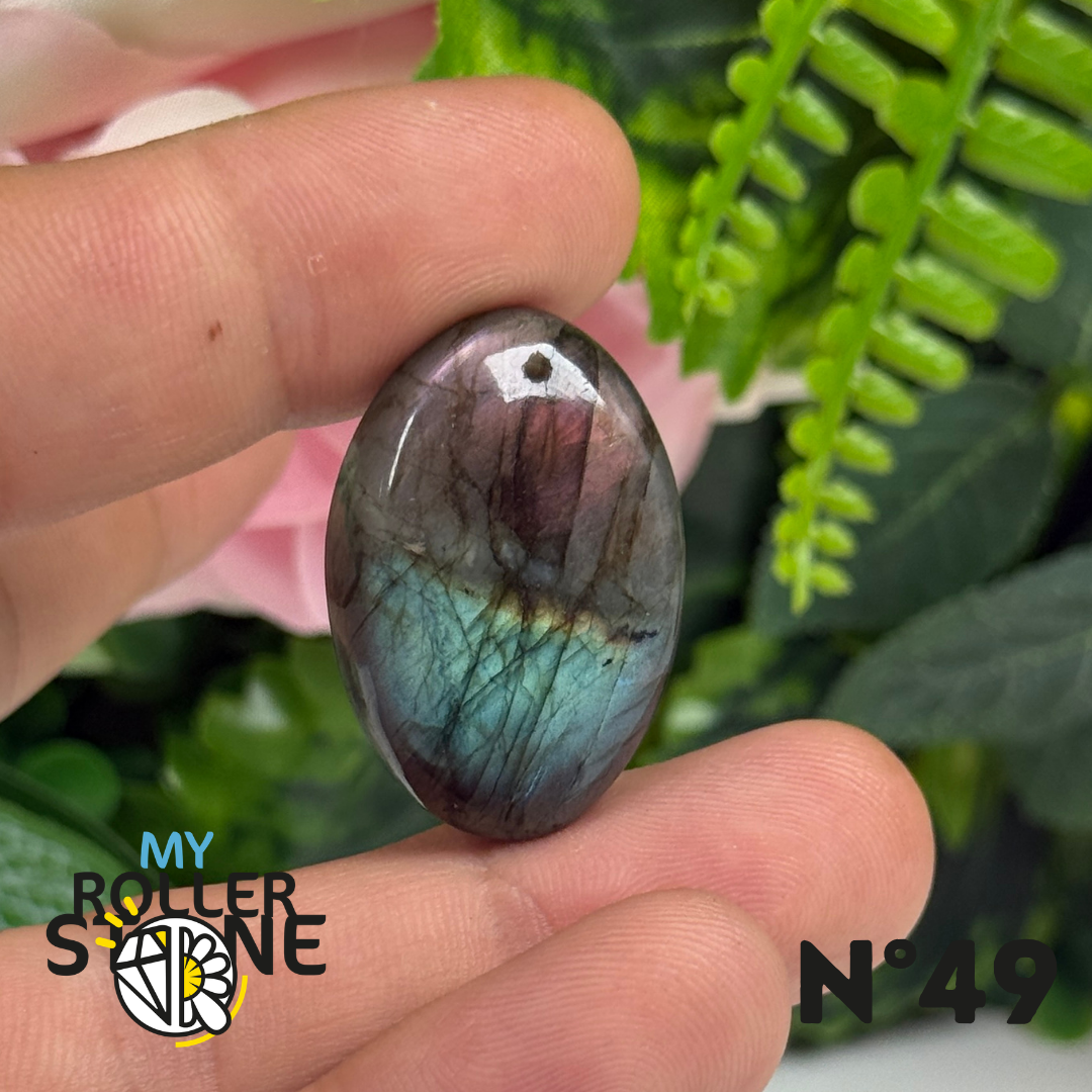 Pendentif Percé Labradorite Multi Fire 5A